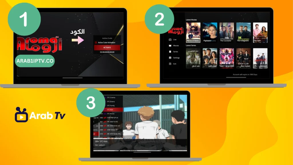 خطوات تفعيل اروما تي في Aroma TV